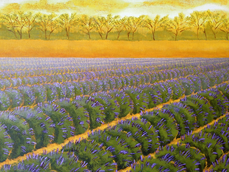 Landscape With Lavender.